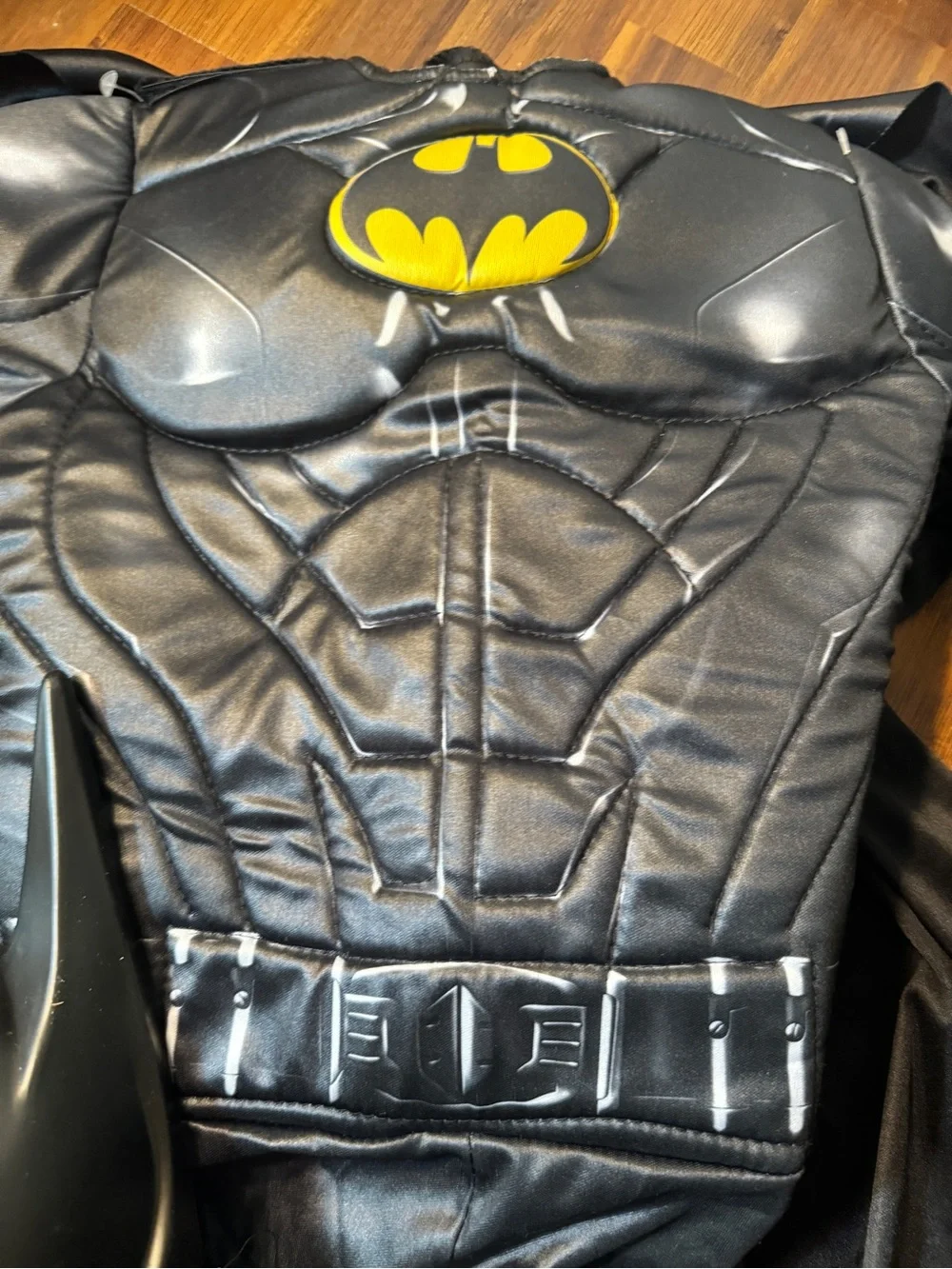 NWT Rubie’s DC Batman Muscle Chest Costume Size S 6/7 Complete 3 piece set